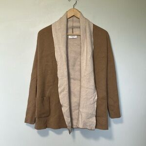 Babaton merino wool Tan and Cream Blazer